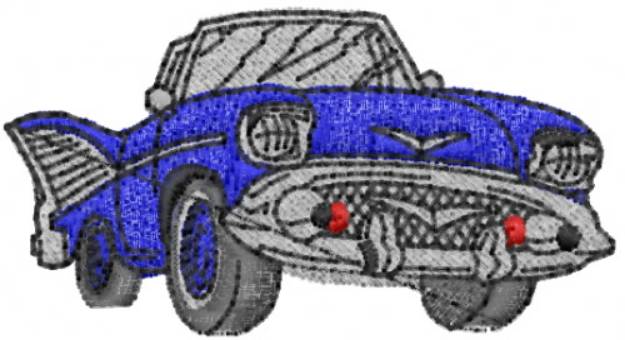 Picture of Classic Car Machine Embroidery Design