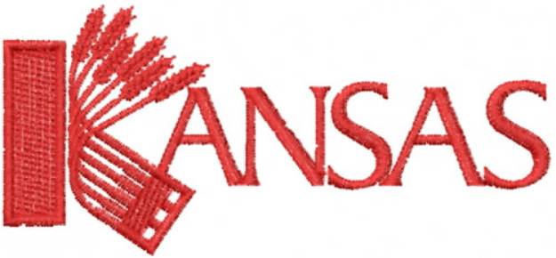 Picture of Kansas Machine Embroidery Design
