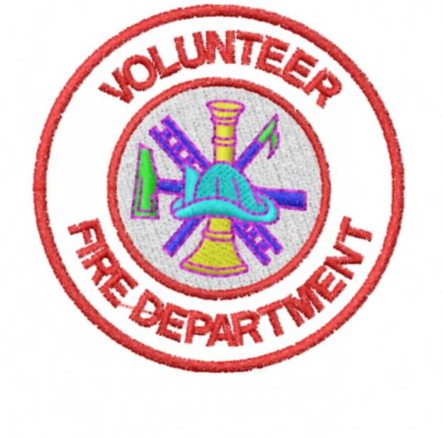 Picture of Volunteer Fire Dept Machine Embroidery Design