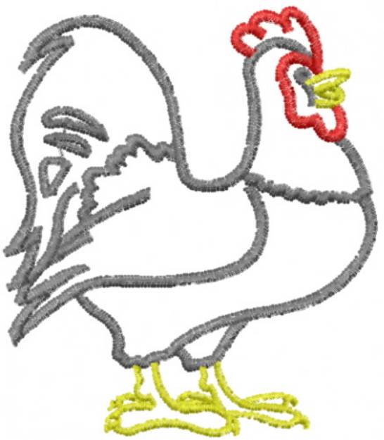 Picture of Chicken Machine Embroidery Design