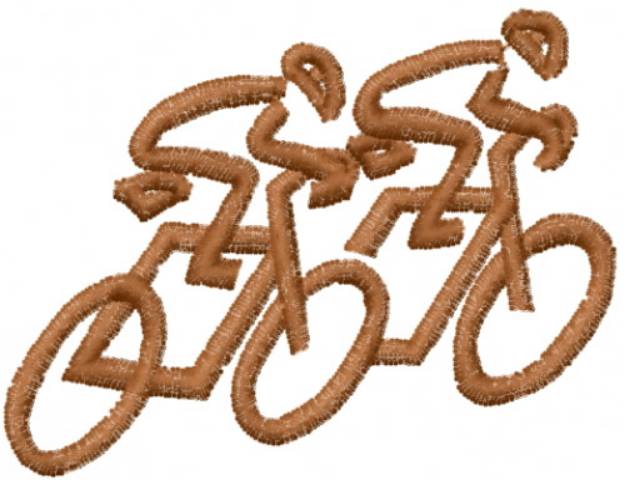 Picture of Two Bicycles Machine Embroidery Design