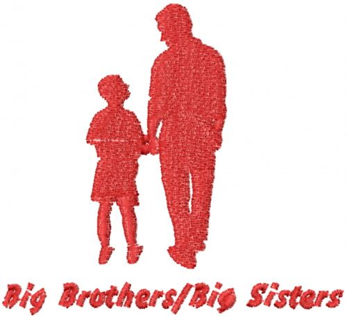 Big Brothers Big Sisters Machine Embroidery Design