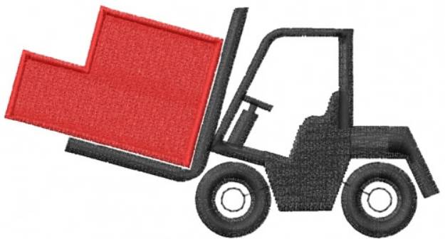 Picture of Fork Lift Cargo Machine Embroidery Design