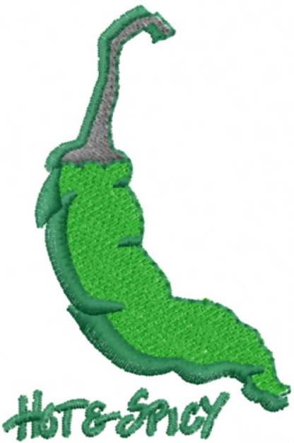 Picture of Jalapeno Hot and Spicy Machine Embroidery Design