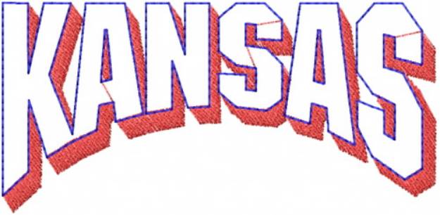 Picture of Kansas Machine Embroidery Design