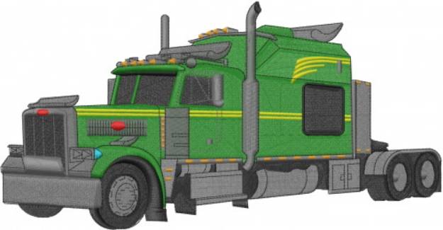 Picture of Peterbilt Truck Machine Embroidery Design