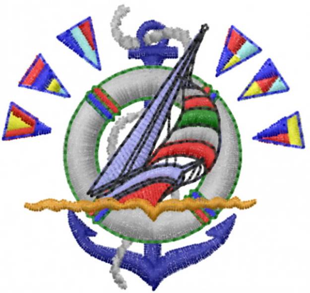 Picture of Sailing Club Machine Embroidery Design