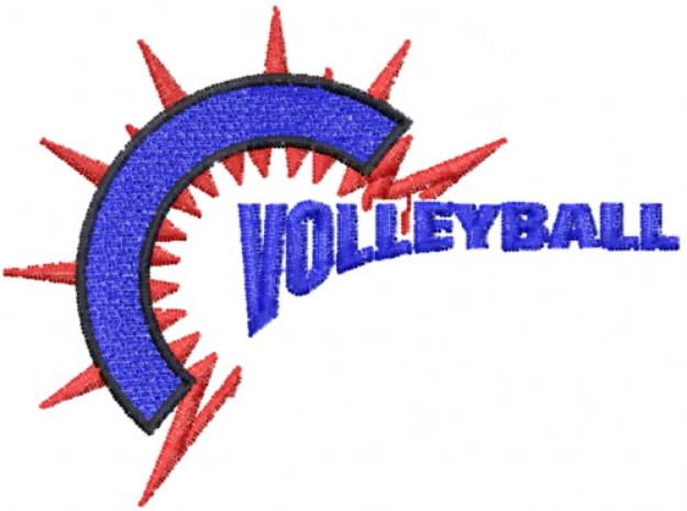 Picture of Volleyball Namedrop Machine Embroidery Design