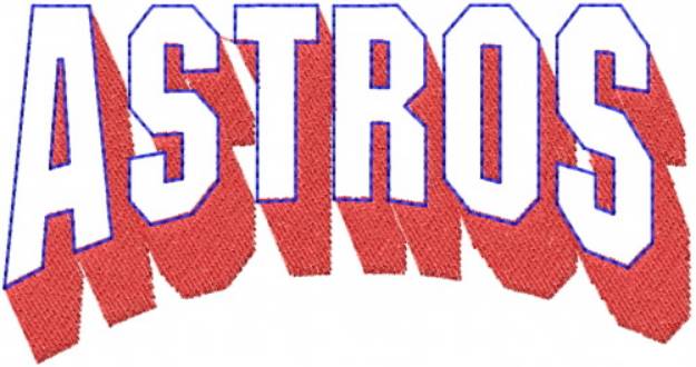 Picture of Astros Machine Embroidery Design