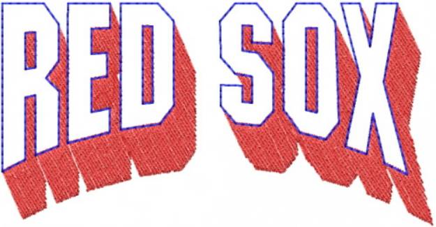 Picture of Red Sox Machine Embroidery Design