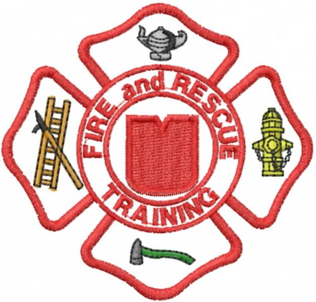 Picture of Fire Rescue Training Machine Embroidery Design