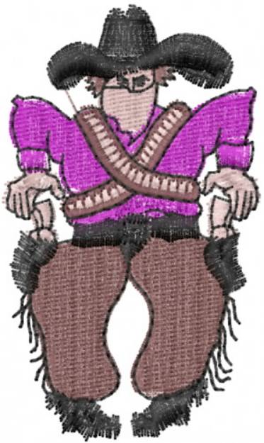 Picture of Quickdraw Cowboy Machine Embroidery Design