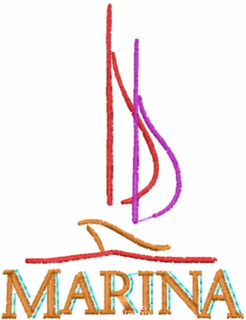 Picture of Marina Boats Machine Embroidery Design