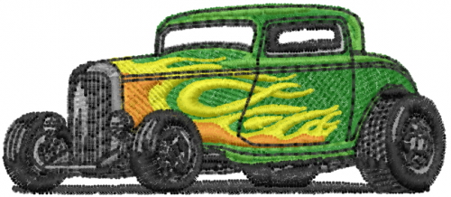 1934 Ford Coupe Machine Embroidery Design