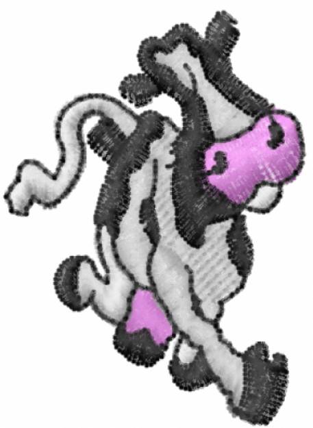 Picture of Cartoon Cow Machine Embroidery Design