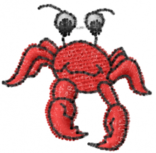Crab Machine Embroidery Design