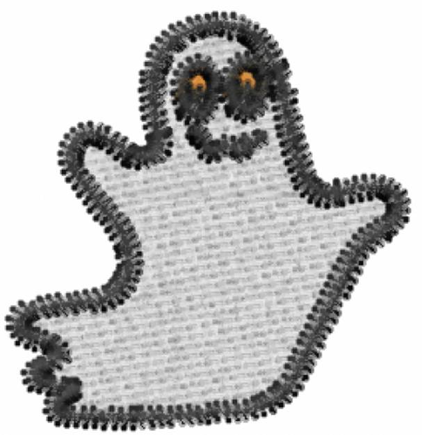 Picture of Smiling Ghost Machine Embroidery Design