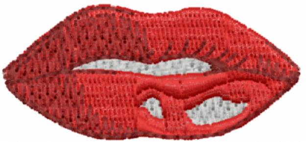 Picture of Kissable Lips Machine Embroidery Design