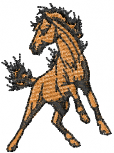 Mustang Stallion Machine Embroidery Design