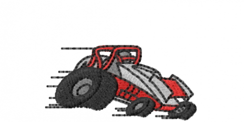 Dirt Racer Machine Embroidery Design