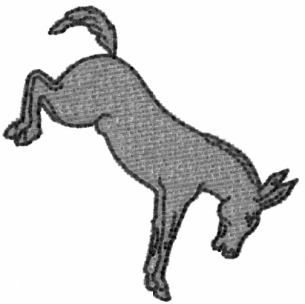 Picture of Bucking Donkey Machine Embroidery Design