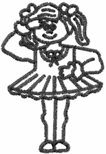 Picture of Girl Scout Machine Embroidery Design