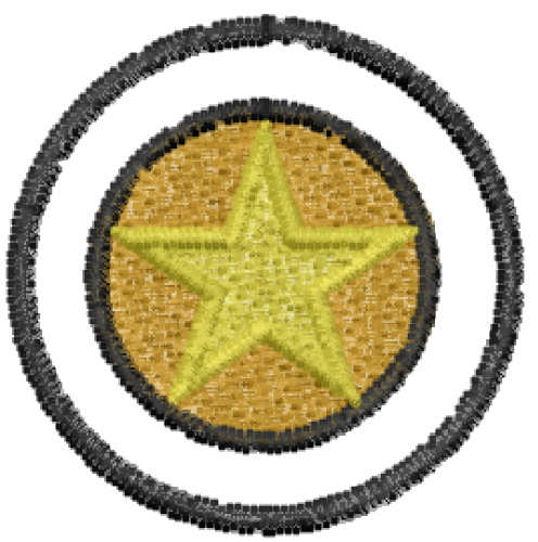 Star Circle Machine Embroidery Design