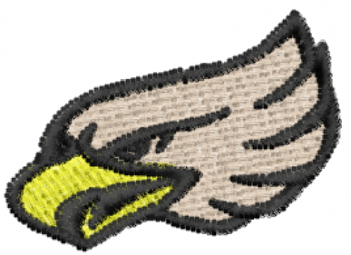 Eagle Head Mascot Machine Embroidery Design