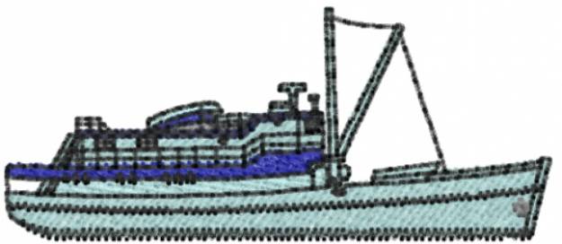 Picture of Shrimp Boat Machine Embroidery Design