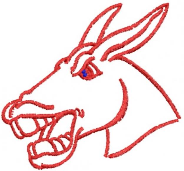 Picture of Angry Donkey Machine Embroidery Design