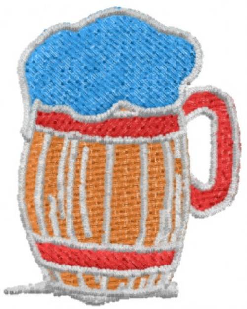Picture of Beer Mug Machine Embroidery Design