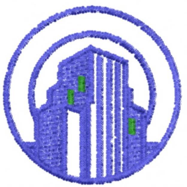 Picture of Building Emblem Machine Embroidery Design
