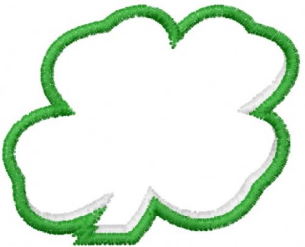 Picture of Clover Outline Machine Embroidery Design