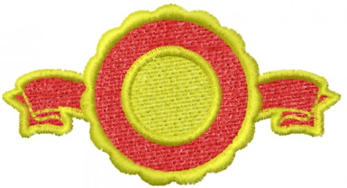 Badge Banner Machine Embroidery Design
