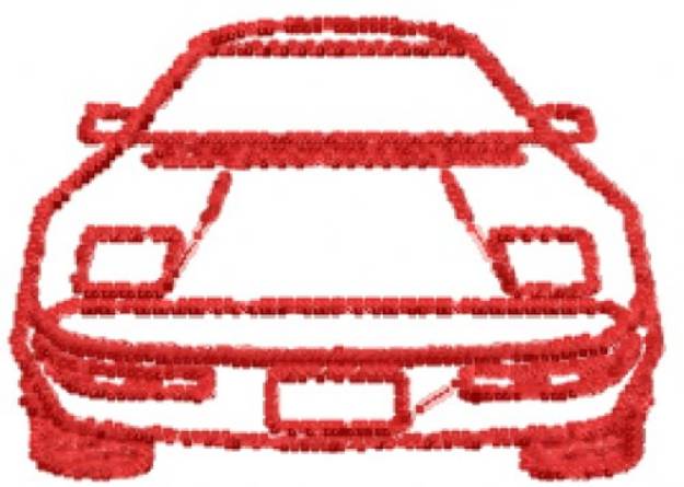 Picture of Car Front End Machine Embroidery Design