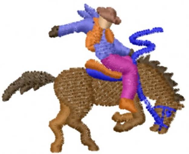 Picture of Cowboy Horse Machine Embroidery Design