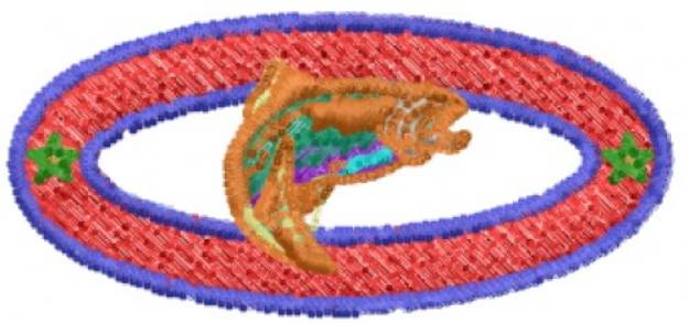 Picture of Fish Logo Machine Embroidery Design