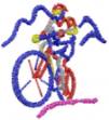 Picture of Bicycling Machine Embroidery Design