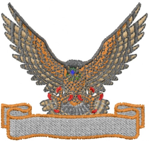 Bird Banner Machine Embroidery Design