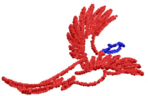 Pheasant Bird Outline Machine Embroidery Design