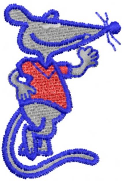 Picture of Cartoon Rat Machine Embroidery Design