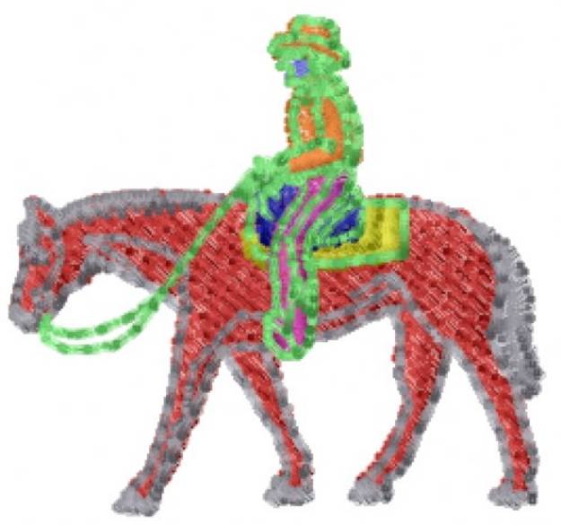 Picture of Cowboy Machine Embroidery Design