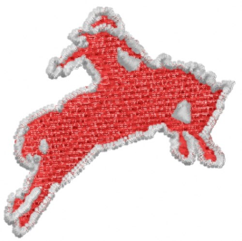 Cowboy Sihouette Machine Embroidery Design