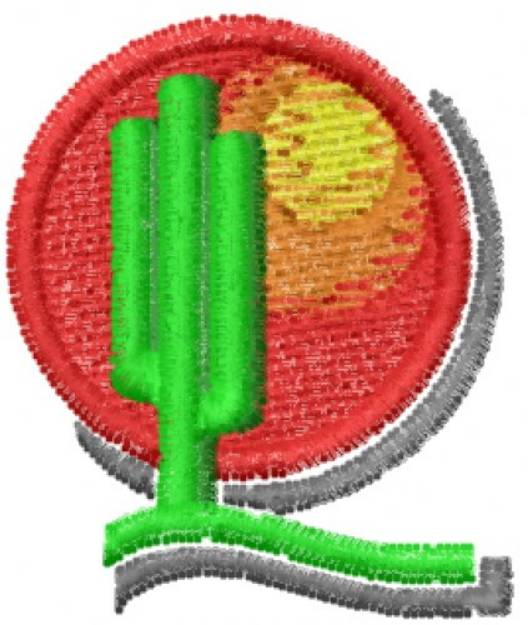 Picture of Cactus Machine Embroidery Design
