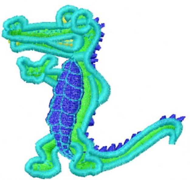Picture of Cartoon Alligator Machine Embroidery Design