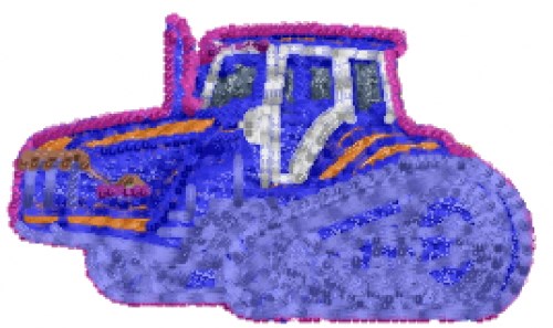 Construction Truck Machine Embroidery Design