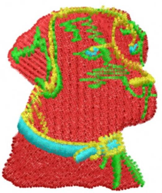 Picture of Dog Head Machine Embroidery Design