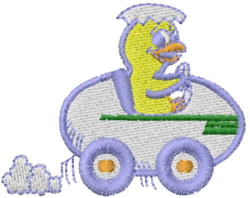 Driving Duck Machine Embroidery Design