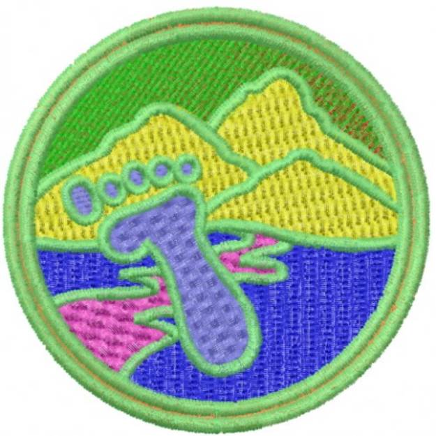 Picture of Foot Mountain Logo Machine Embroidery Design
