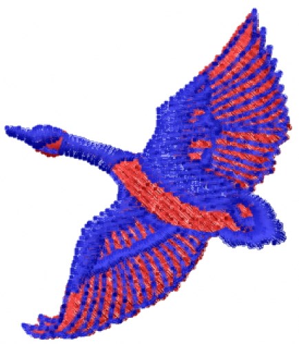 Flying Goose Machine Embroidery Design